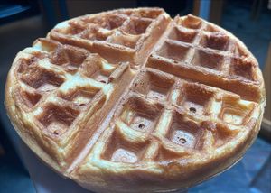 A belgian waffle.